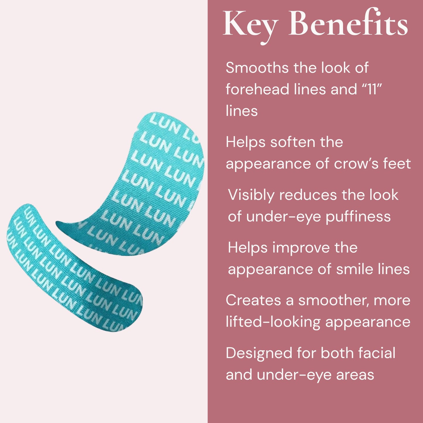 Peptiject™ Peptide-Infused Face & Eye Tape
